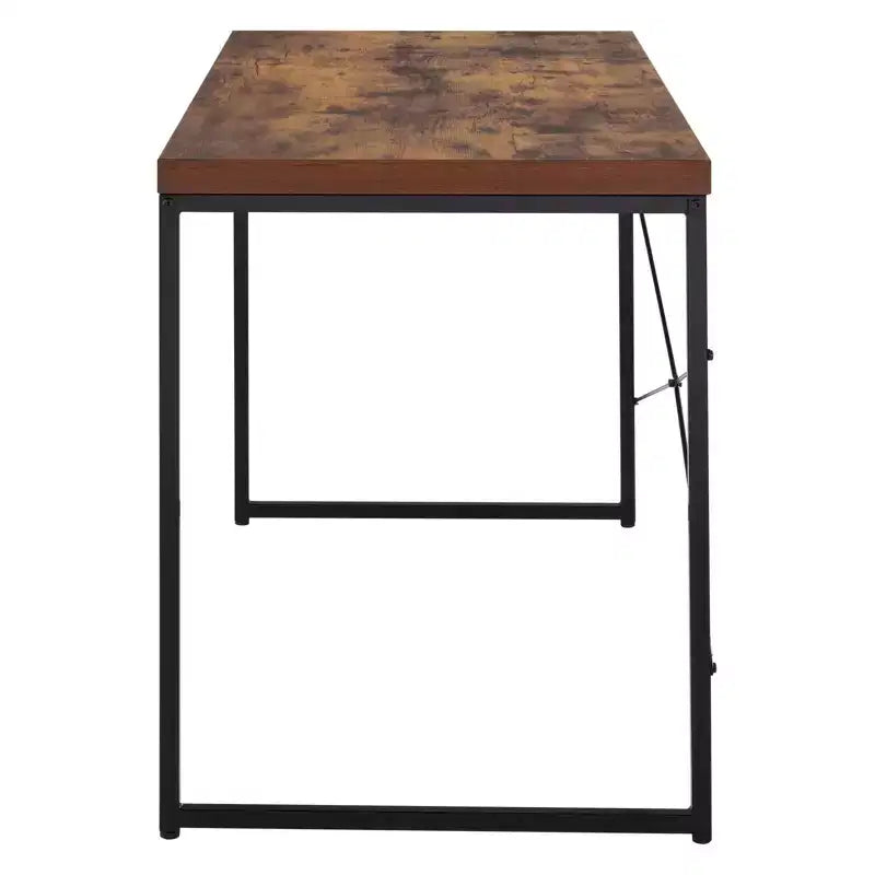 HomeStock 30 in.H White Color Particle Board Writing Desks with File Drawer