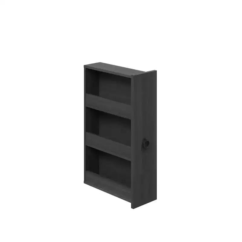 Famapy Dark Gray Narrow Side-Pull Cabinet,6-Tier Dual Vertical Drawers,Moisture-Resistant,Raised Base,Bathroom Storage Cabinet,for Toiletries Storage