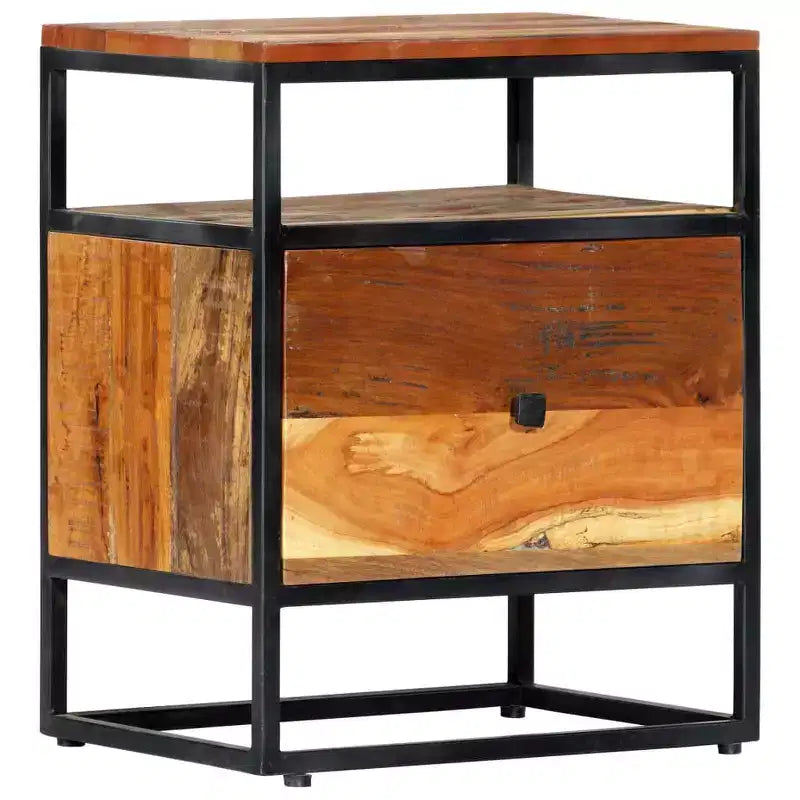 Bedside Cabinet Multicolor Solid reclaimed wood Small