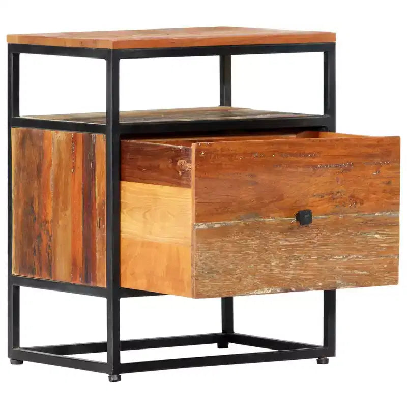 Bedside Cabinet Multicolor Solid reclaimed wood Small