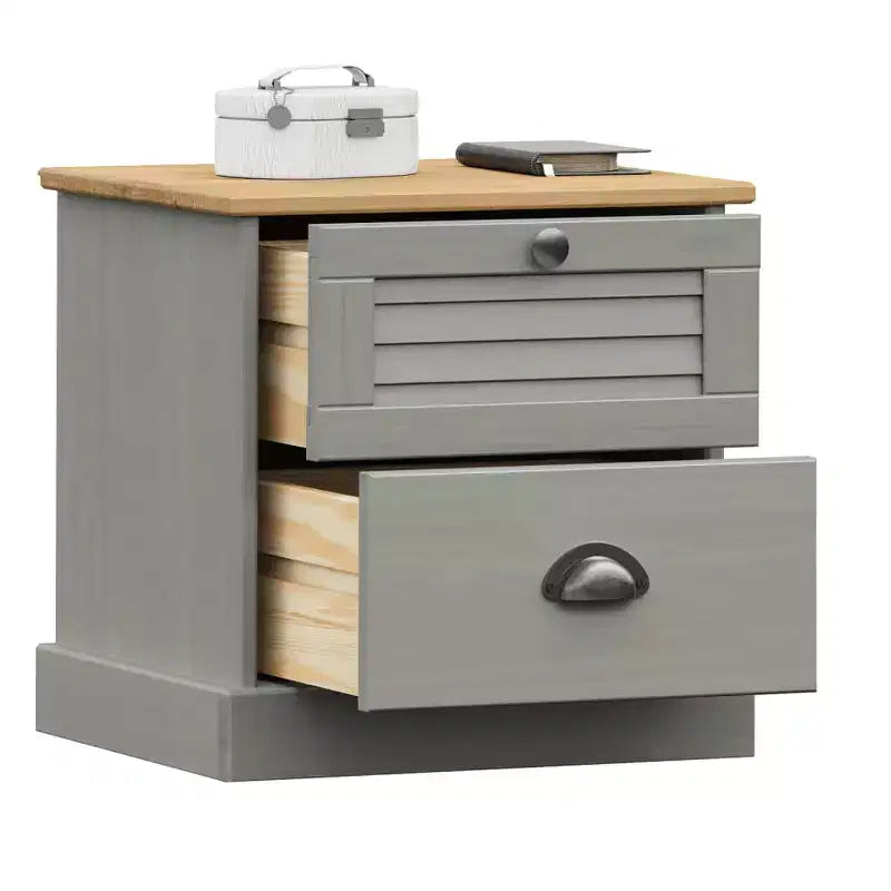 Bedside Cabinet Grey