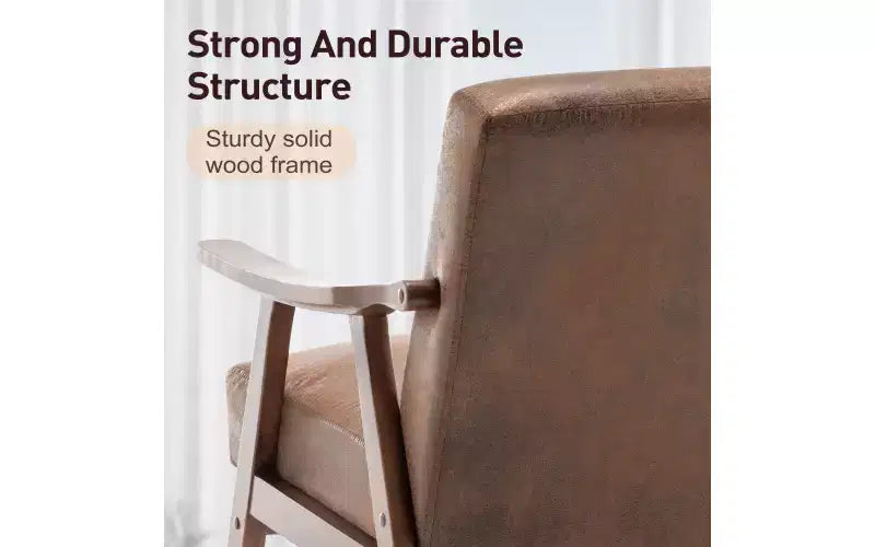 Mid Century Accent Chair, Accent Chairs for Living Room, Retro Single Lounge Reading Armchair,Suitable for reading rooms living rooms