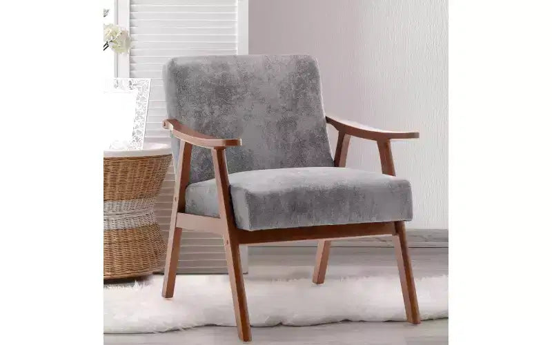 Mid Century Accent Chair, Accent Chairs for Living Room, Retro Single Lounge Reading Armchair,Suitable for reading rooms living rooms