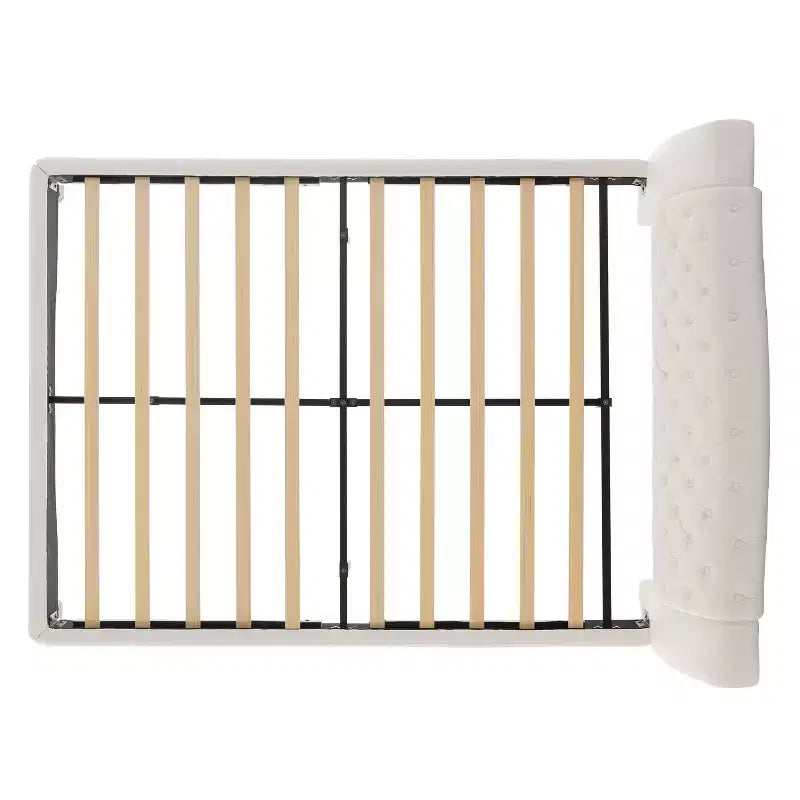 Christopher Knight Home Orina Modern Faux Leather Upholstered Button Tufted Platform Bed