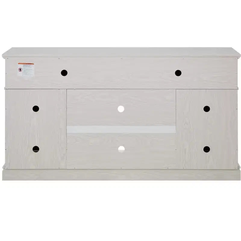 GDFStudio Nox 58.27 Farmhouse Wooden TV and Media Console with Open and Closed Storage and 2 Doors