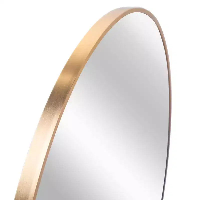 MAYEERTY Metal Framed Round Bathroom Mirror for Wall