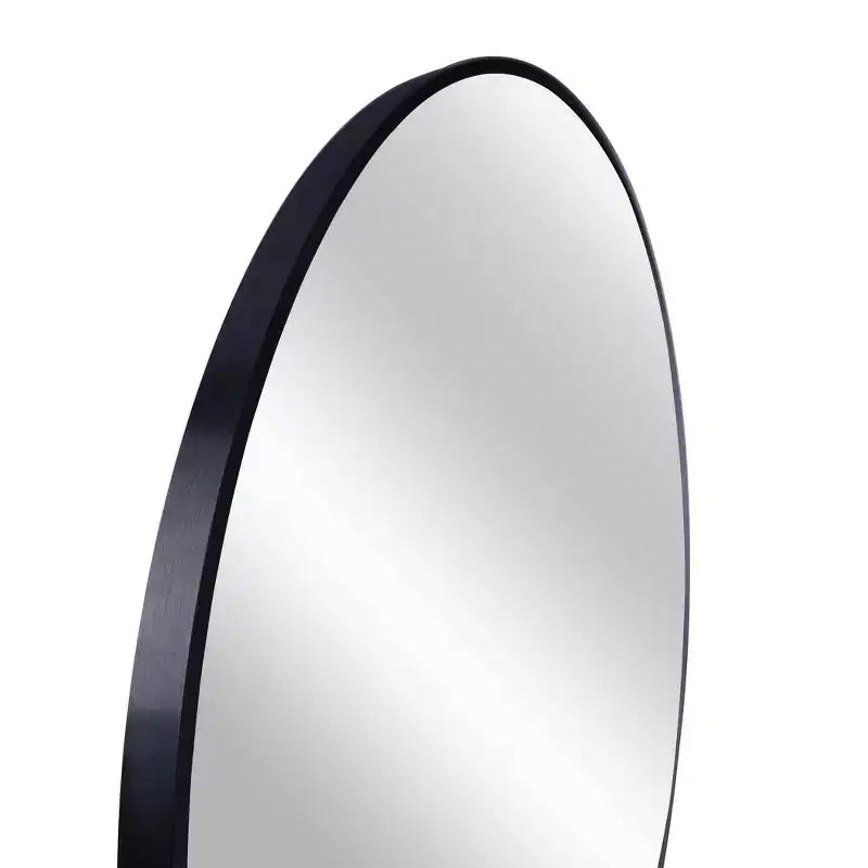 MAYEERTY Metal Framed Round Bathroom Mirror for Wall