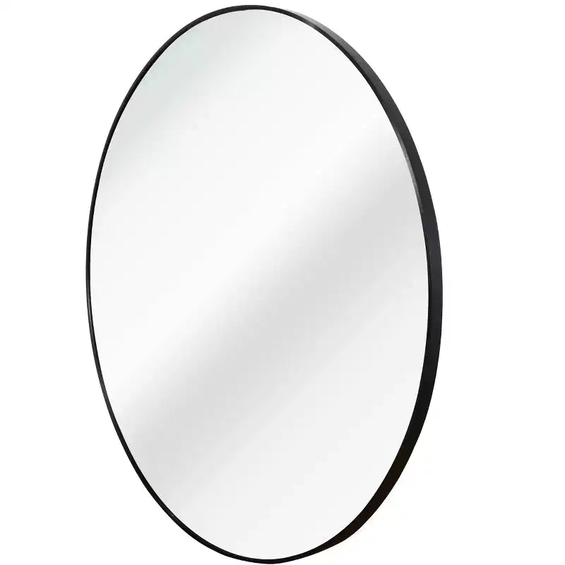 MAYEERTY Metal Framed Round Bathroom Mirror for Wall