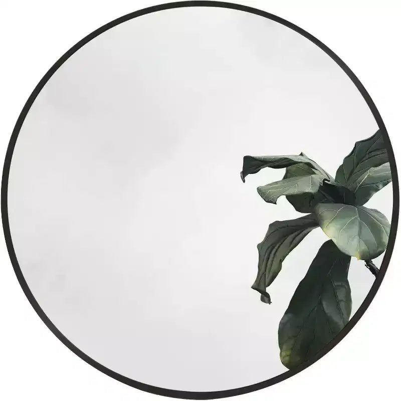 MAYEERTY Metal Framed Round Bathroom Mirror for Wall