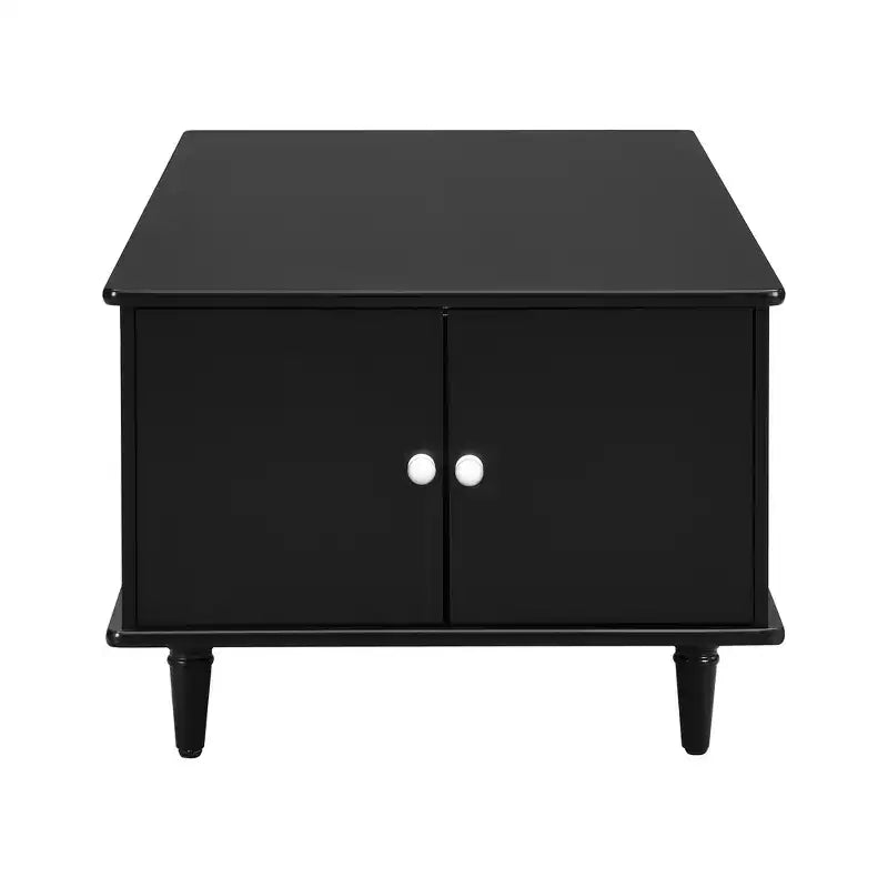 Rectangle Coffee Table with Drawers, 47.2 Wood Center Table with Hidden Storage Compartments for Living Room