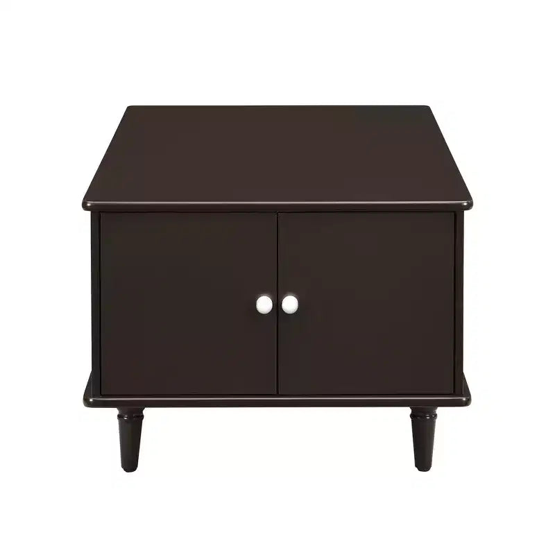 Rectangle Coffee Table with Drawers, 47.2 Wood Center Table with Hidden Storage Compartments for Living Room