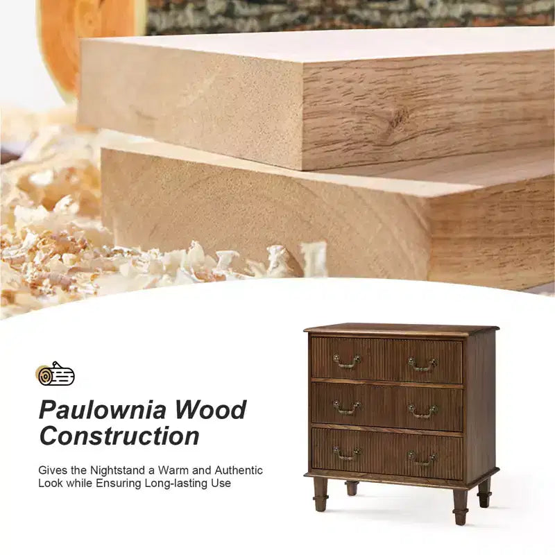 Phil 2 - Drawer end table with Integrated Charging Station and Pull-Out Tray Set of 2HULALA HOME