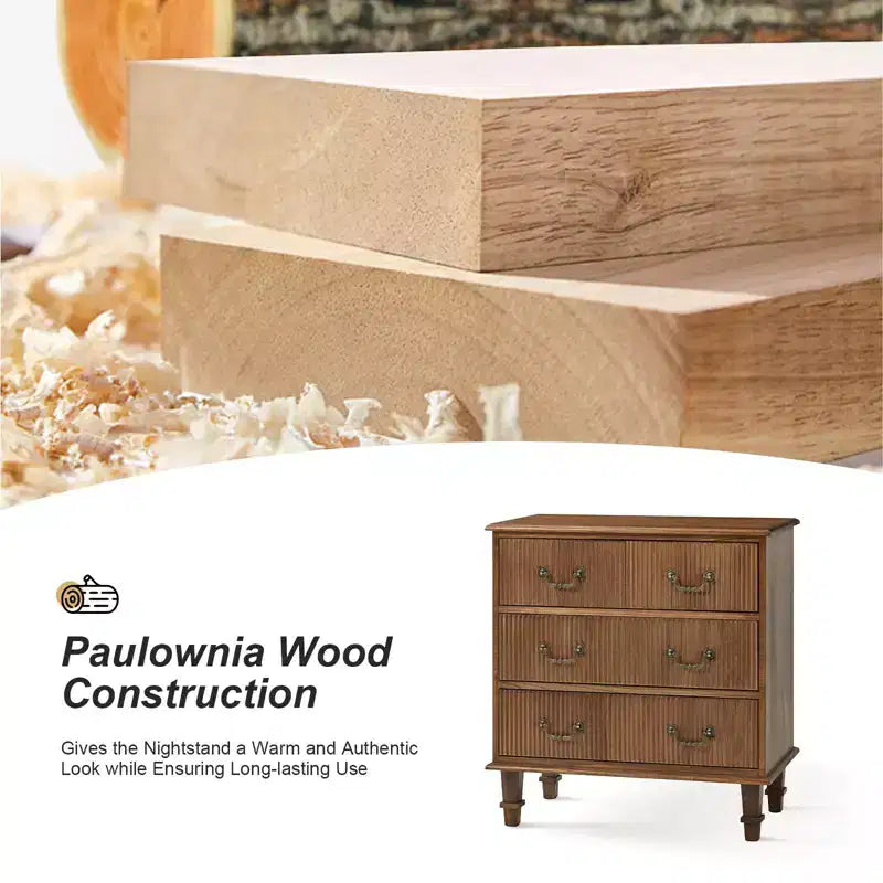 Phil 2 - Drawer end table with Integrated Charging Station and Pull-Out Tray Set of 2HULALA HOME