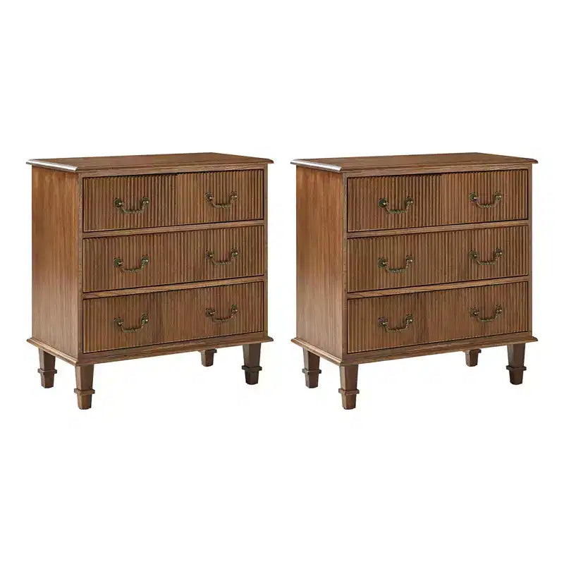 Phil 2 - Drawer end table with Integrated Charging Station and Pull-Out Tray Set of 2HULALA HOME