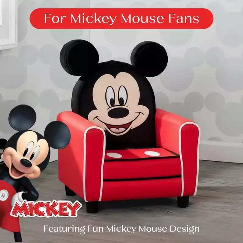 Delta Children Mickey Mouse Character Kids Upholstered Chair