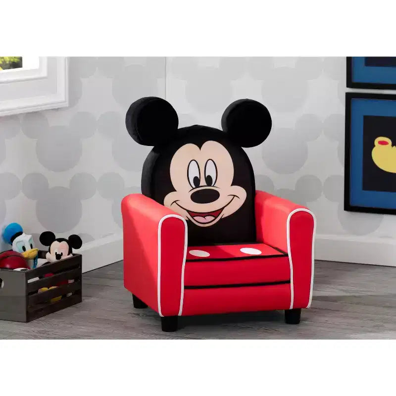 Delta Children Mickey Mouse Character Kids Upholstered Chair