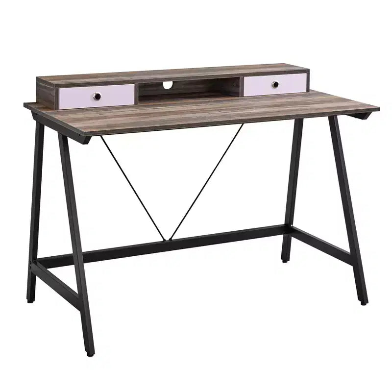 Buylateral Tucker Desk Black/Driftwood
