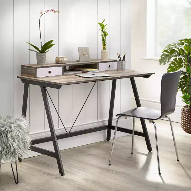 Buylateral Tucker Desk Black/Driftwood