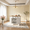 Îlot de cuisine de style ferme avec abattant, Table îlot de cuisine