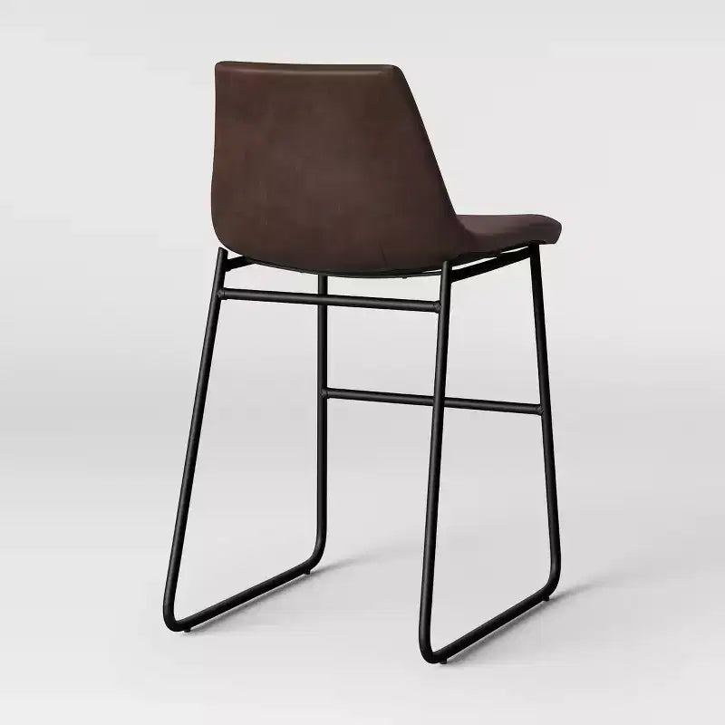 24 Bowden Faux Leather Counter Height Barstool with Footrest - Threshold