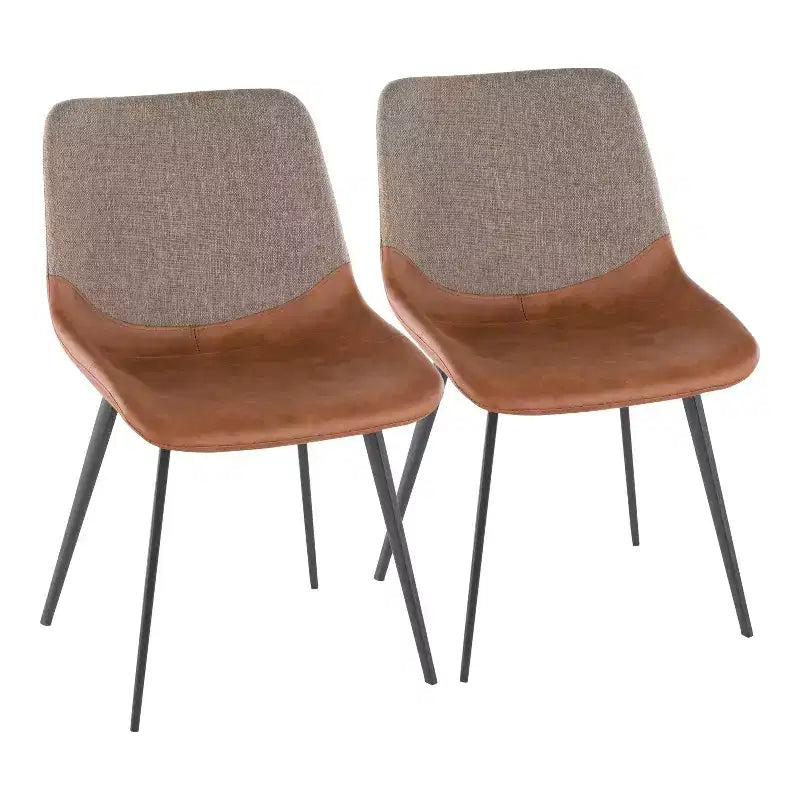 Set of 2 Outlaw Industrial Two-Tone Chairs - LumiSource