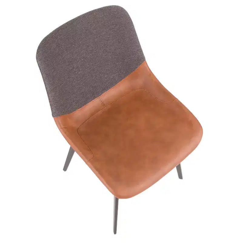Set of 2 Outlaw Industrial Two-Tone Chairs - LumiSource