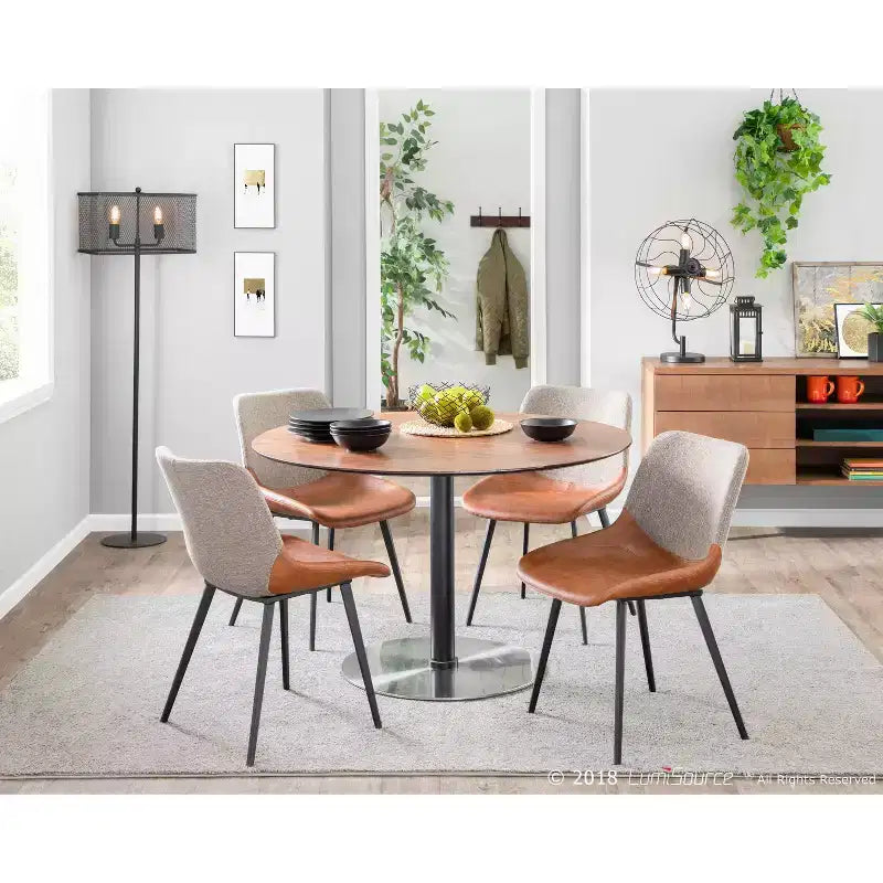 Set of 2 Outlaw Industrial Two-Tone Chairs - LumiSource
