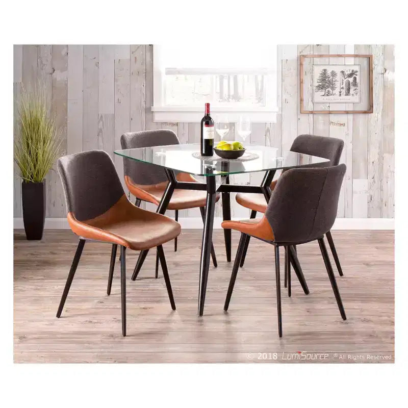 Set of 2 Outlaw Industrial Two-Tone Chairs - LumiSource