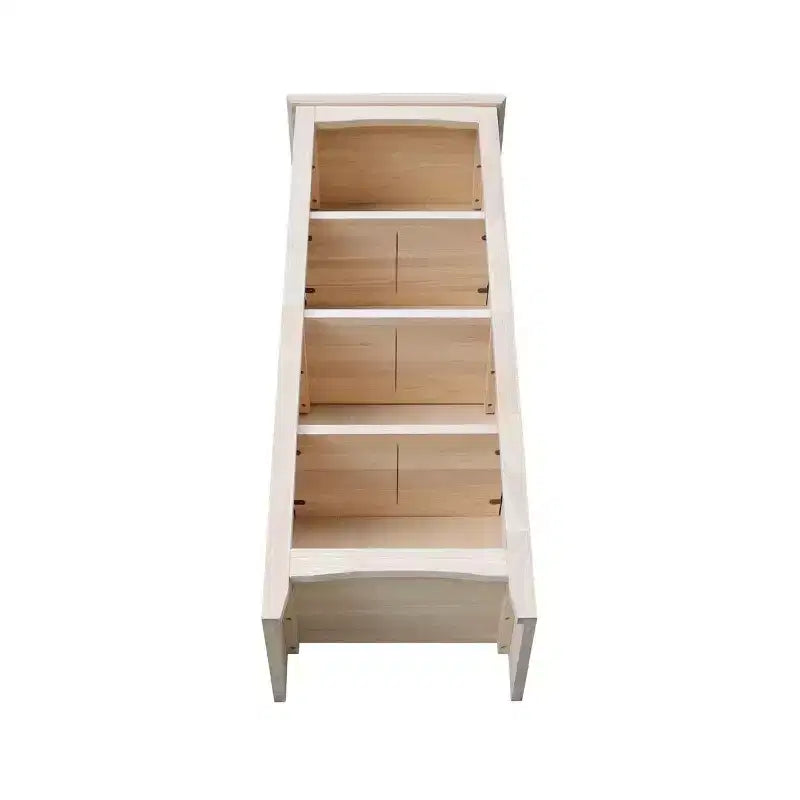 Shaker Bookcase Unfinished Brown - International Concepts