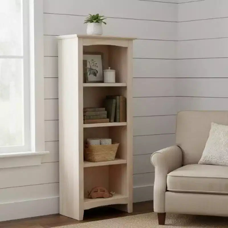 Shaker Bookcase Unfinished Brown - International Concepts