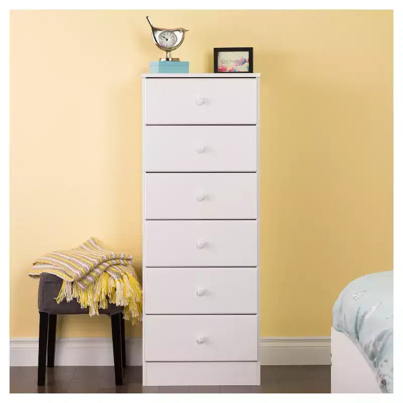 6 Drawers Astrid Vertical Dresser - Prepac