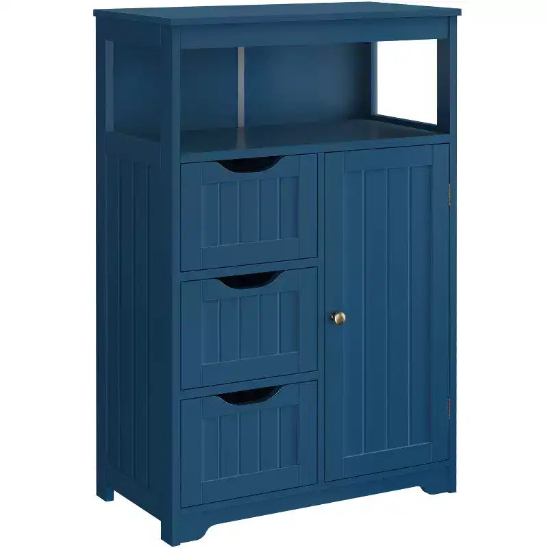 Yaheetech Wooden Floor Cabinet Free Standing Storage Organizer for Living Room