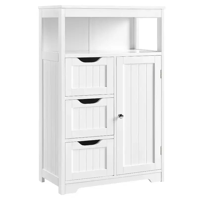 Yaheetech Wooden Floor Cabinet Free Standing Storage Organizer for Living Room