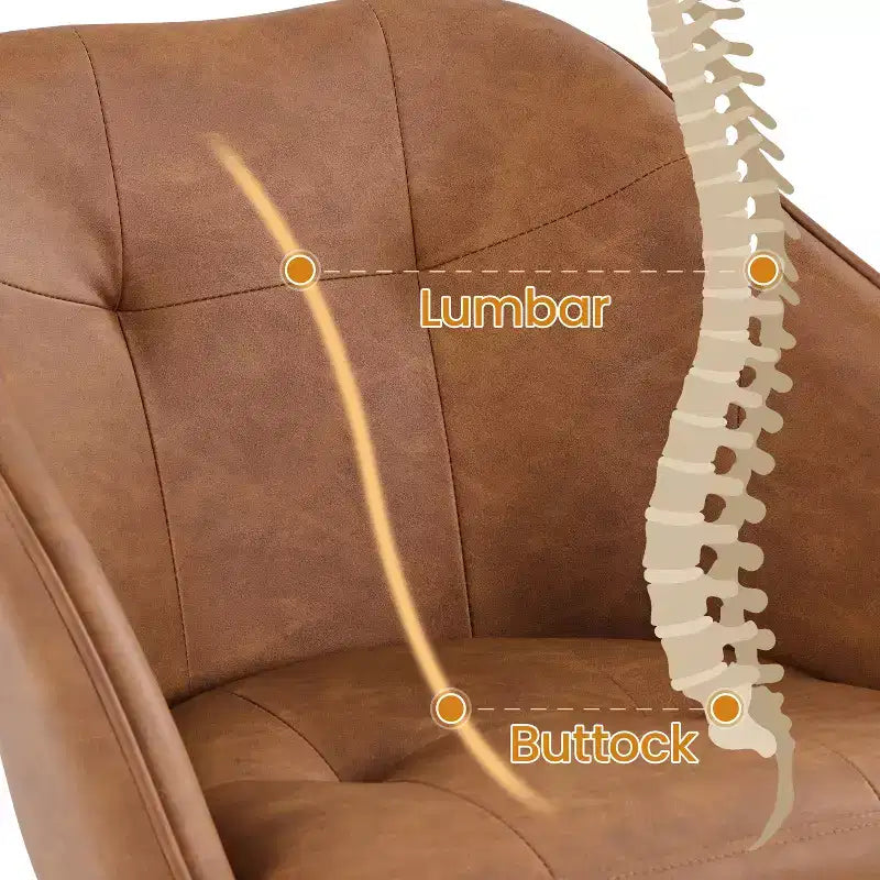 Yaheetech Velvet Desk Chair for Home Office, Soft Height Adjustable 360 Swivel Computer Chair