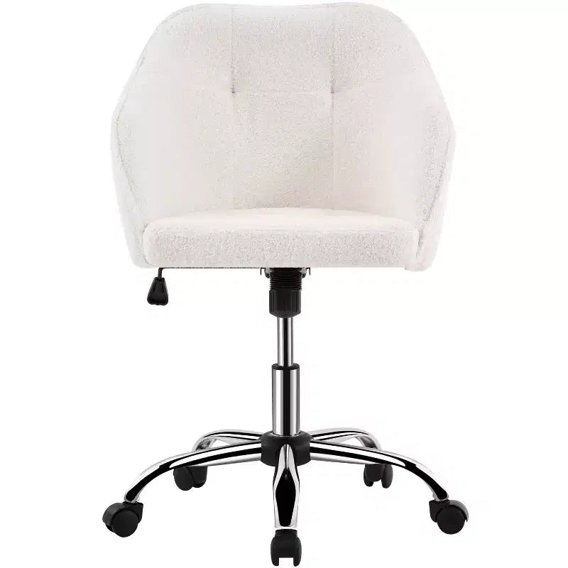 Yaheetech Velvet Desk Chair for Home Office, Soft Height Adjustable 360 Swivel Computer Chair